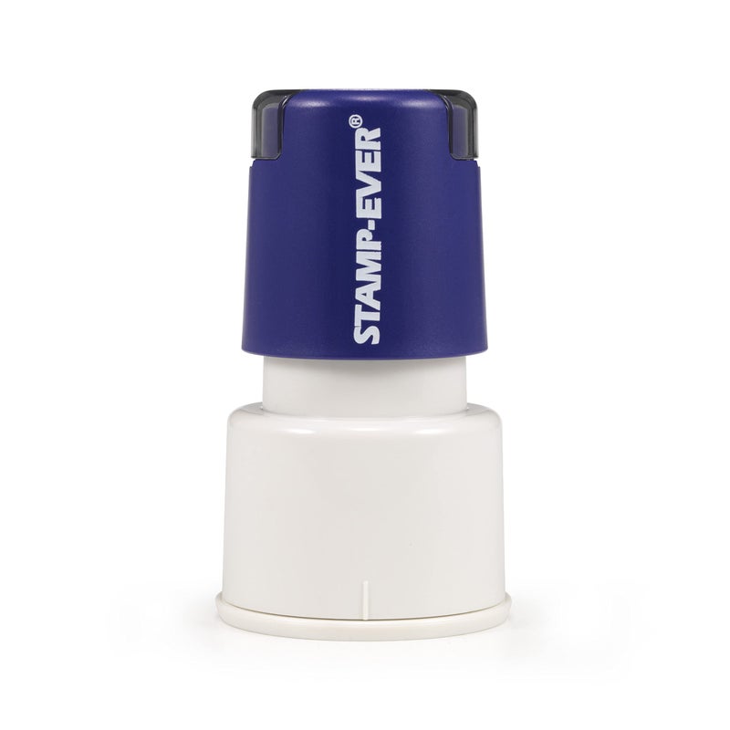 Stamp-Ever Pre-Inked Message Stamp - Checkmark, Red Ink - Impression Size: 3/4"" Round - Image 4